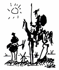 Don Quixote von Pablo Picasso - Quelle Wikipedia